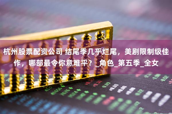 杭州股票配资公司 结尾季几乎烂尾，美剧限制级佳作，哪部最令你意难平？_角色_第五季_全女