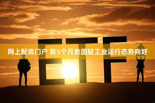 网上配资门户 前5个月我国轻工业运行态势向好